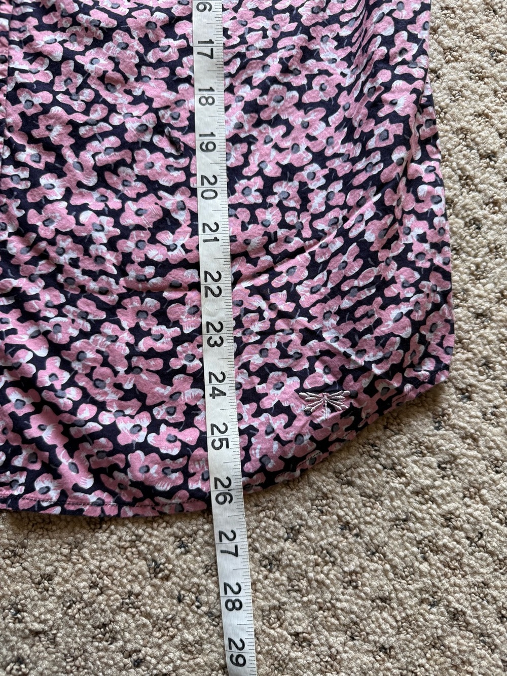 Talbots Women’s Pink Floral Button-Down Collared Shirt Size 8 - Picture 6 of 9